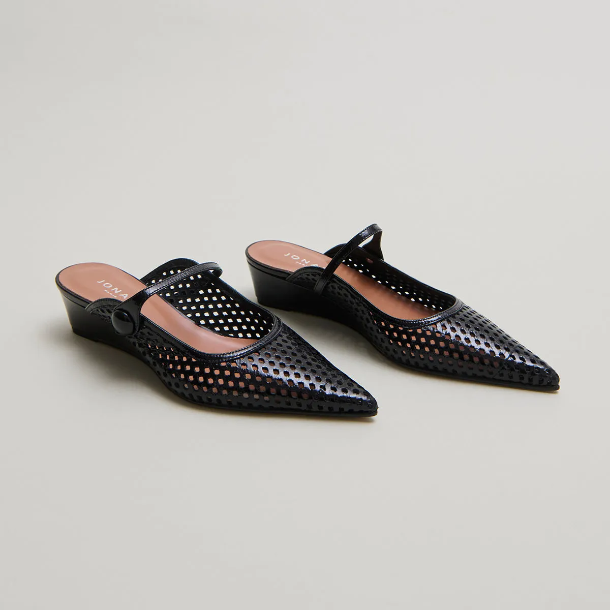 264- Decade Cuir Brillant Noir