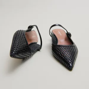 264- Decade Cuir Brillant Noir