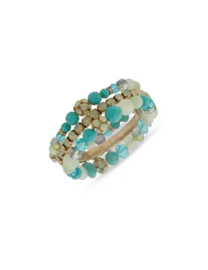 3Pc Stretch Beaded Bracelet
