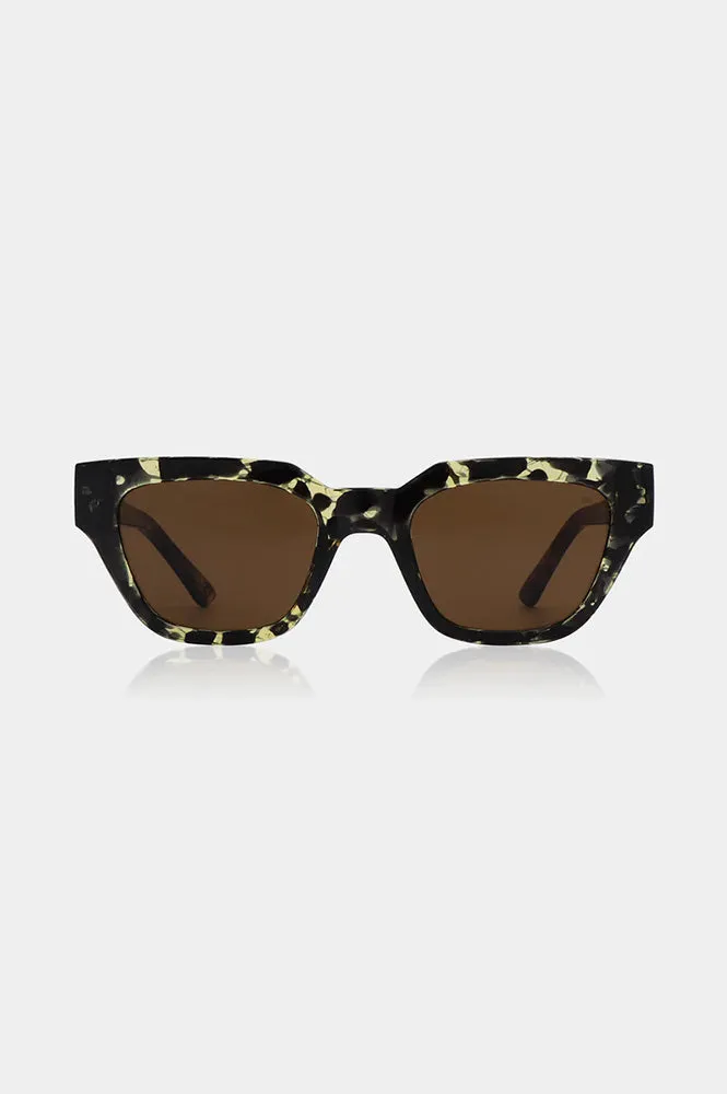 A Kjaerbede Kaws Black/Yellow Tortoise Sunglasses