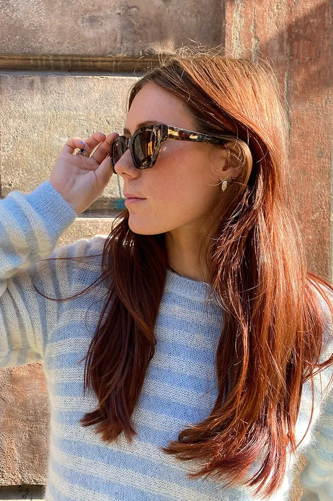 A Kjaerbede Kaws Black/Yellow Tortoise Sunglasses