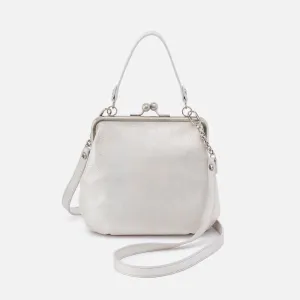 Alba Crossbody In Metallic Leather - Silver