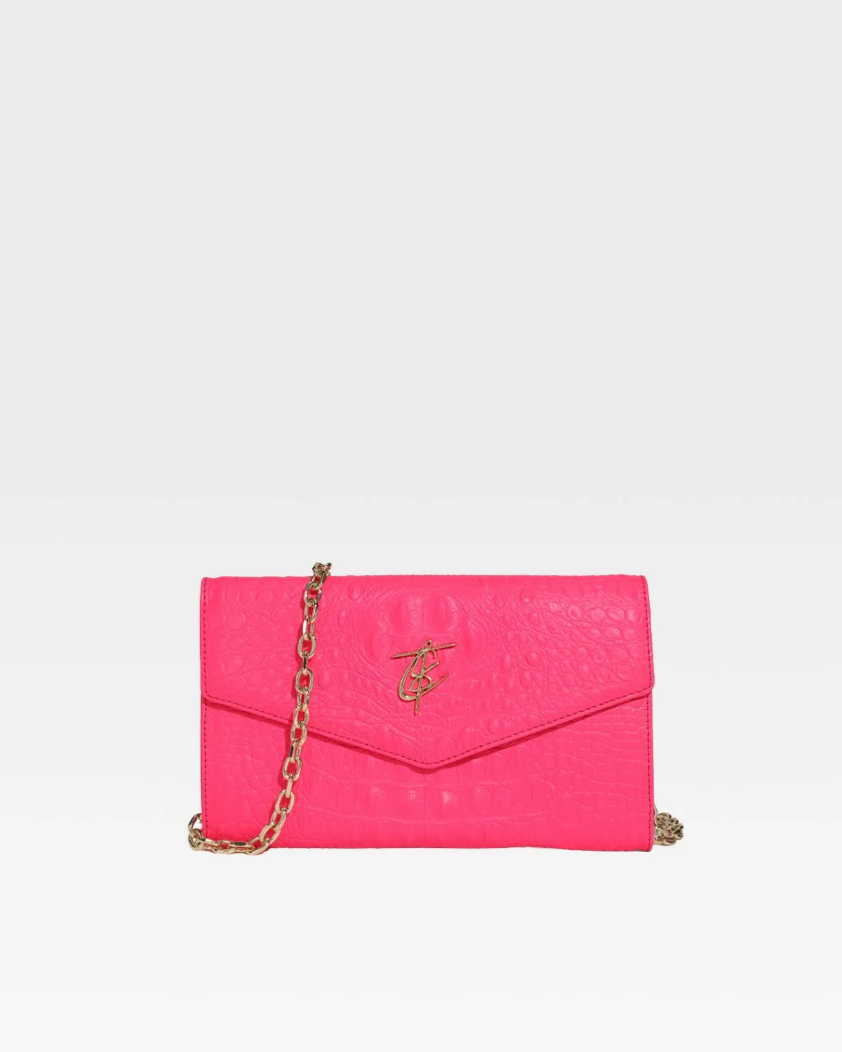 Apollo 2 Clutch Shoulder Bag in Neon Pink