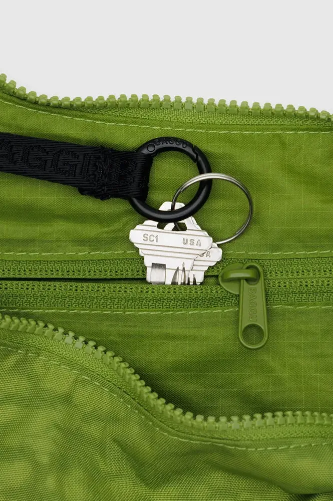 Baggu Green Juice Medium Nylon Crescent Bag