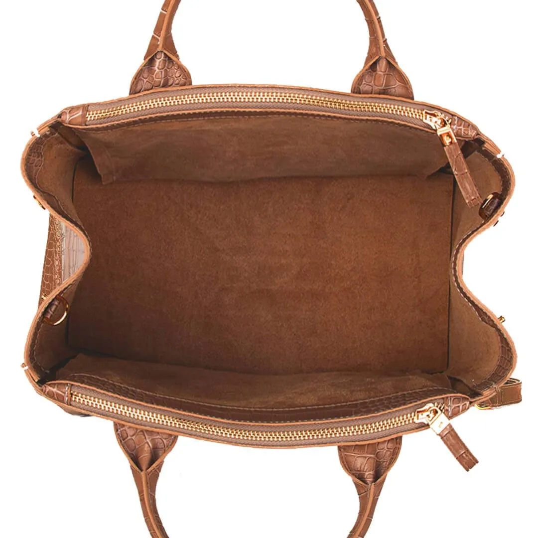 Bella Croco 15 - Dark Brown