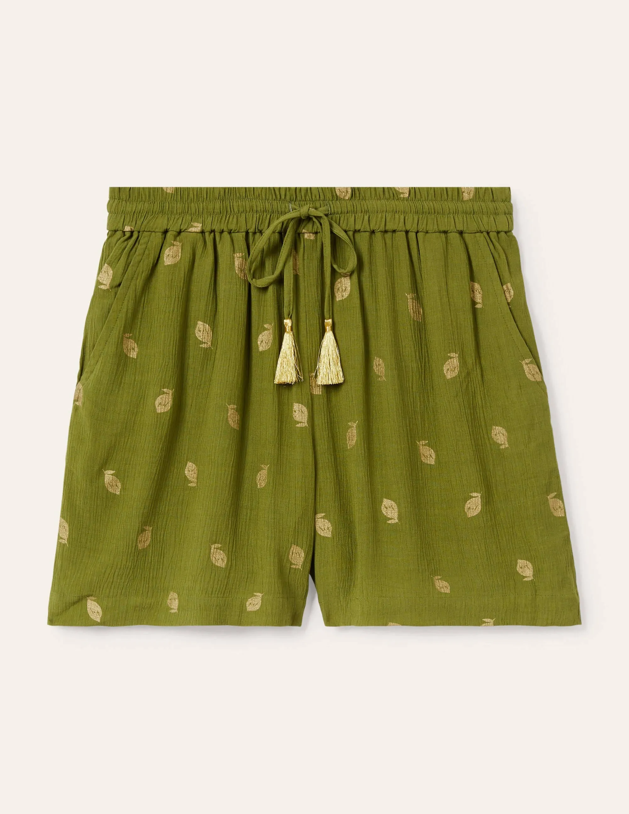 Bembridge Shorts-Pea. Citrus Fruit Foil