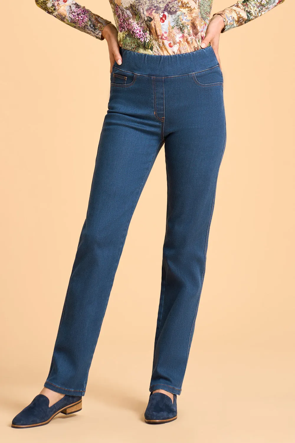 Bengajean® Straight Cashmere Feel - Stone Wash Denim