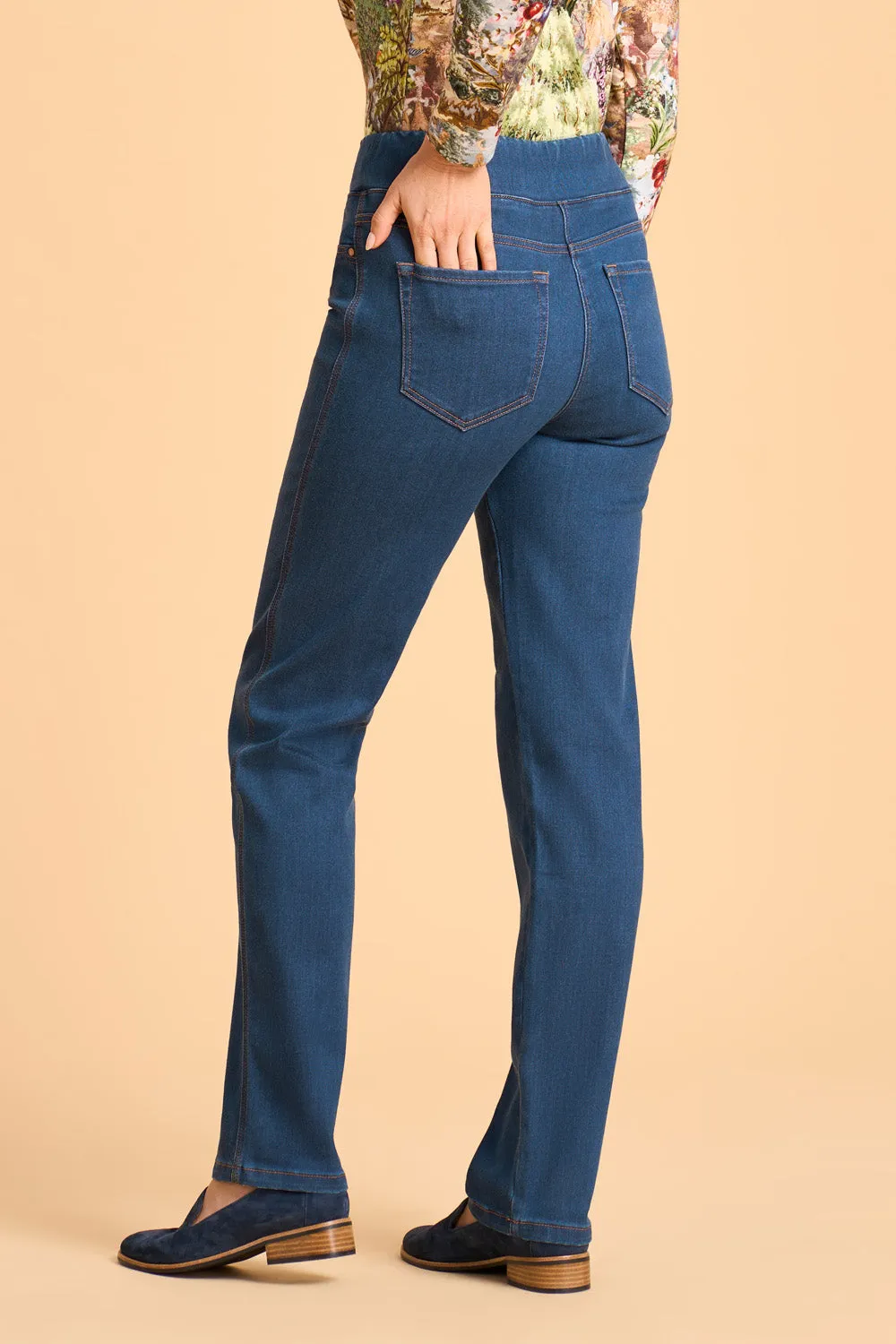 Bengajean® Straight Cashmere Feel - Stone Wash Denim