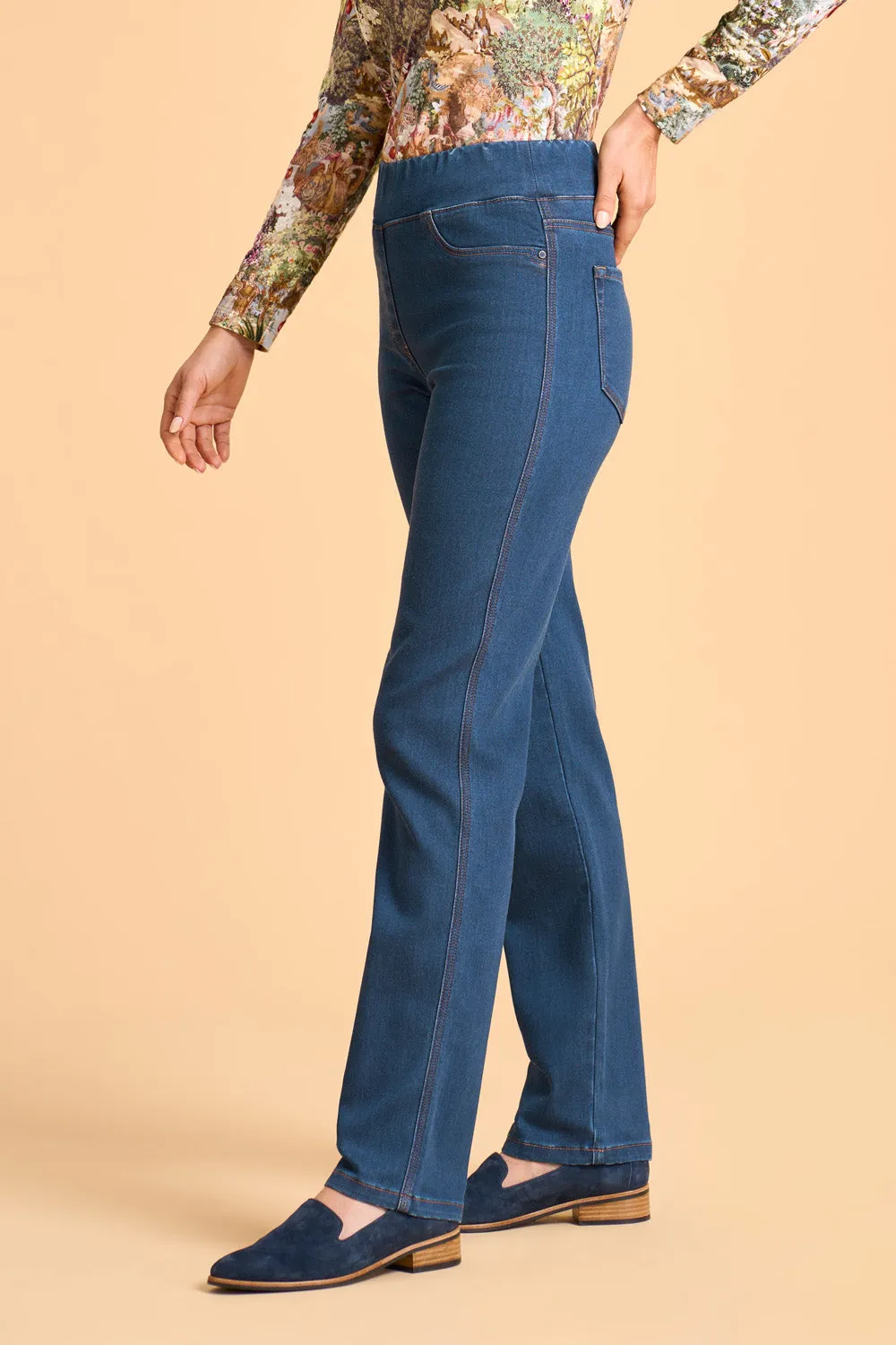 Bengajean® Straight Cashmere Feel - Stone Wash Denim