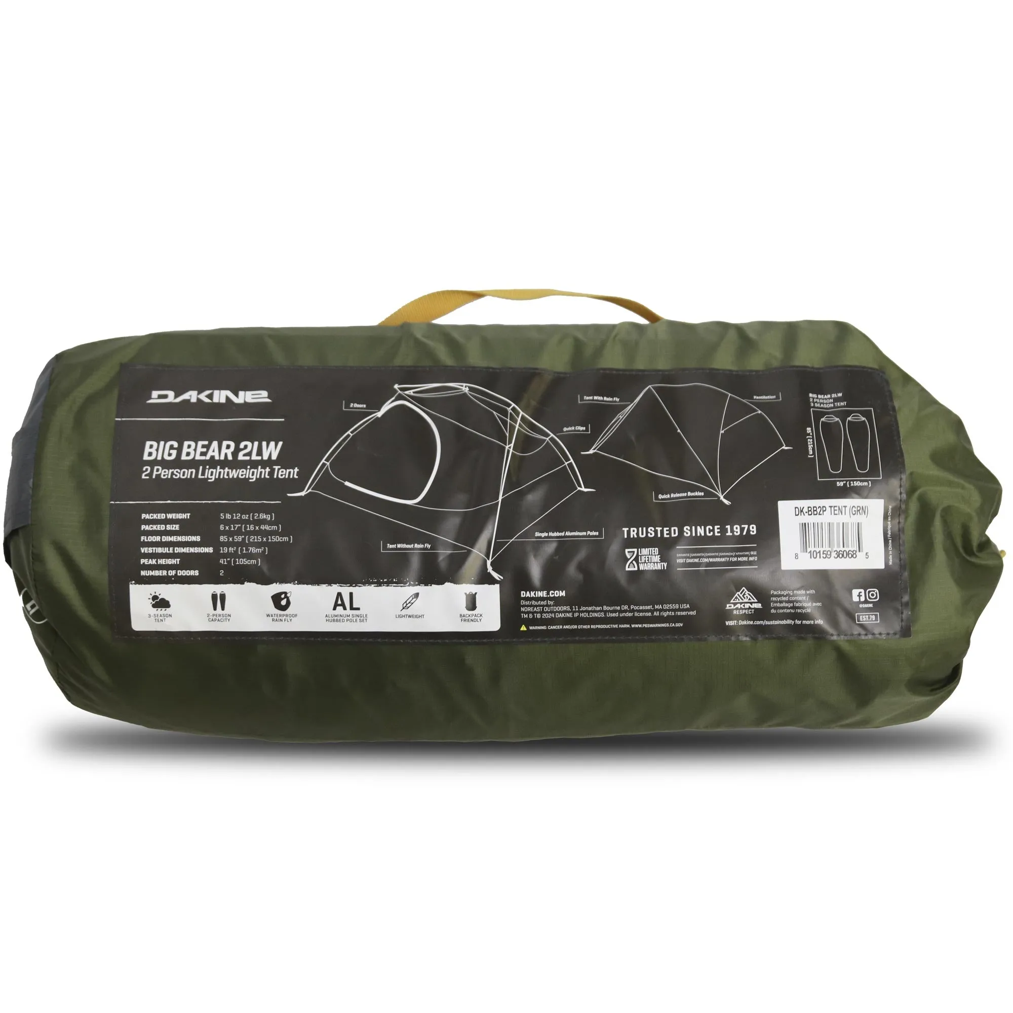 Big Bear 2-Person Tent - Utility Green/Mojave Desert
