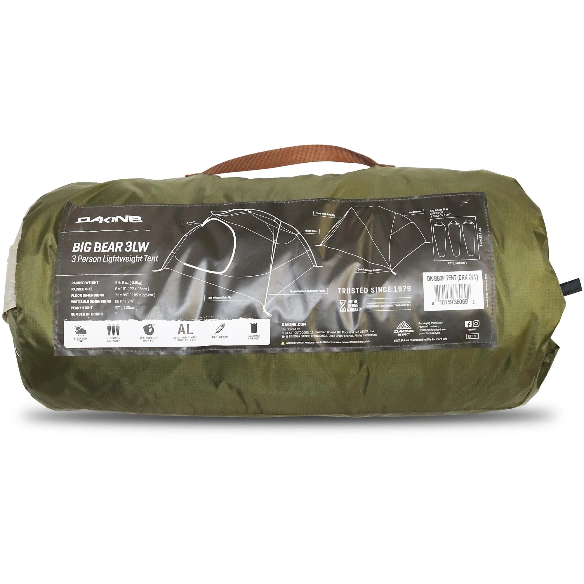 Big Bear 3-Person Tent - Mojave Desert/Dark Olive