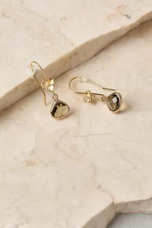 Bloom Drop Earrings - Smoke