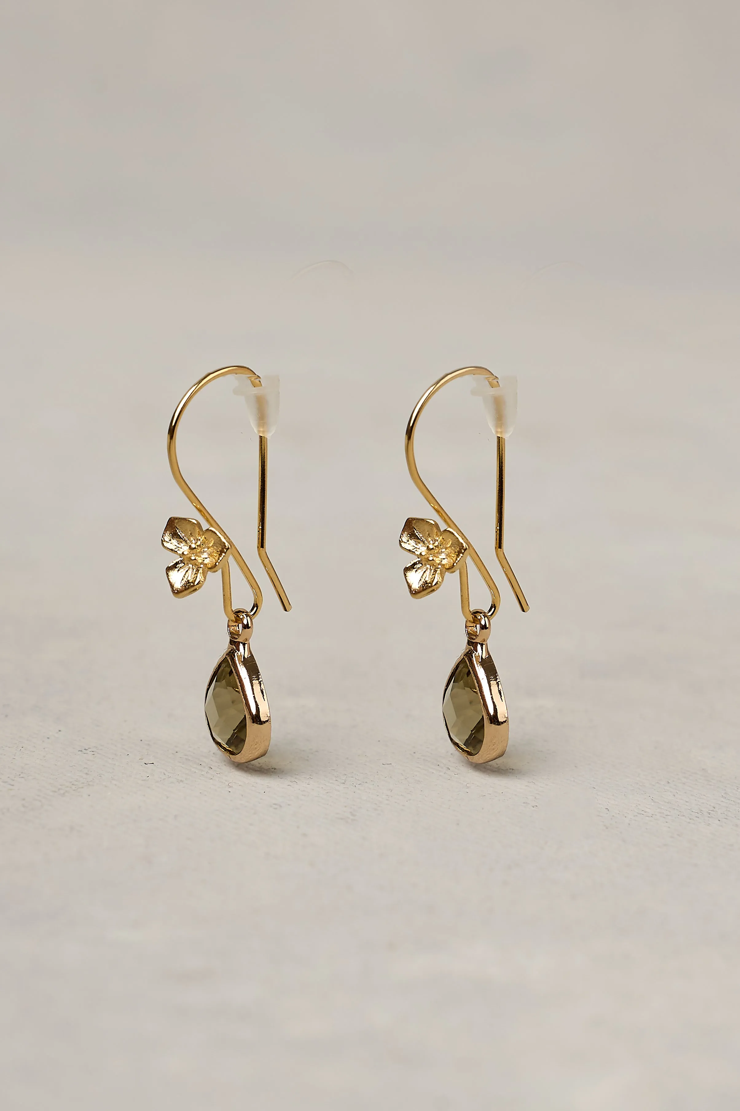 Bloom Drop Earrings - Smoke
