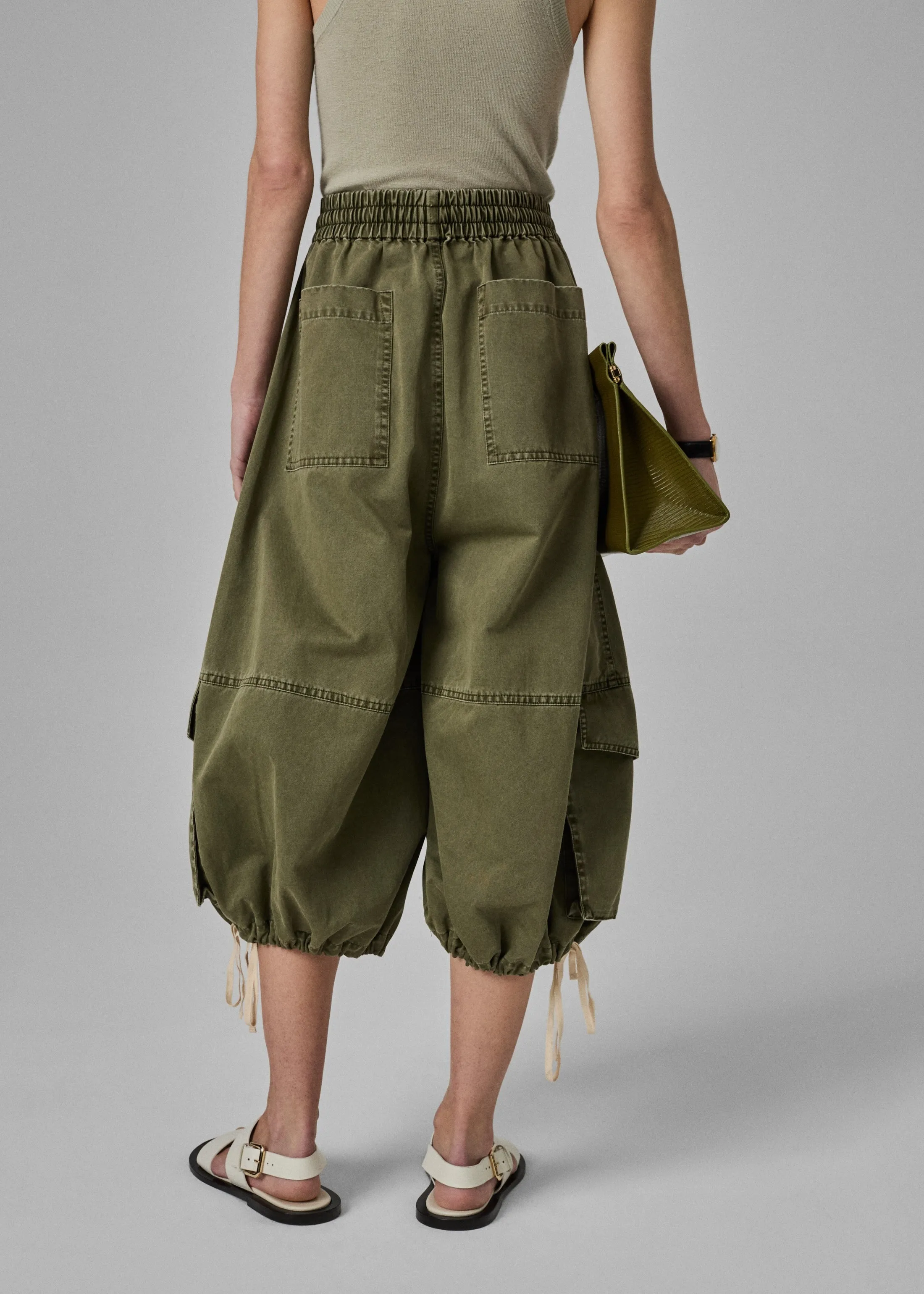 Braies Pant in Cotton Twill - Army Green