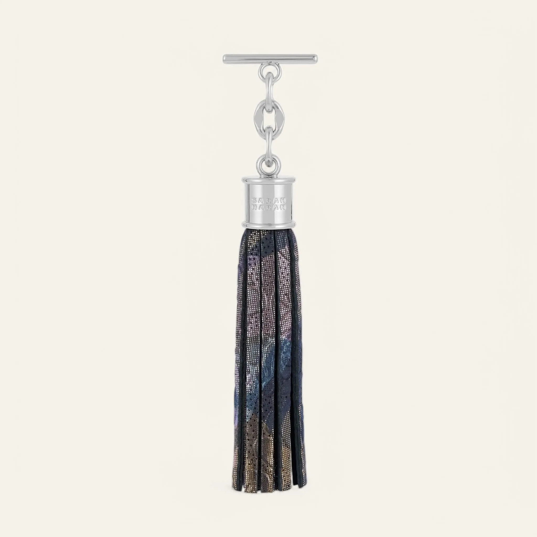 Capsule Tassel | Enchanted Forest with Silver hardware