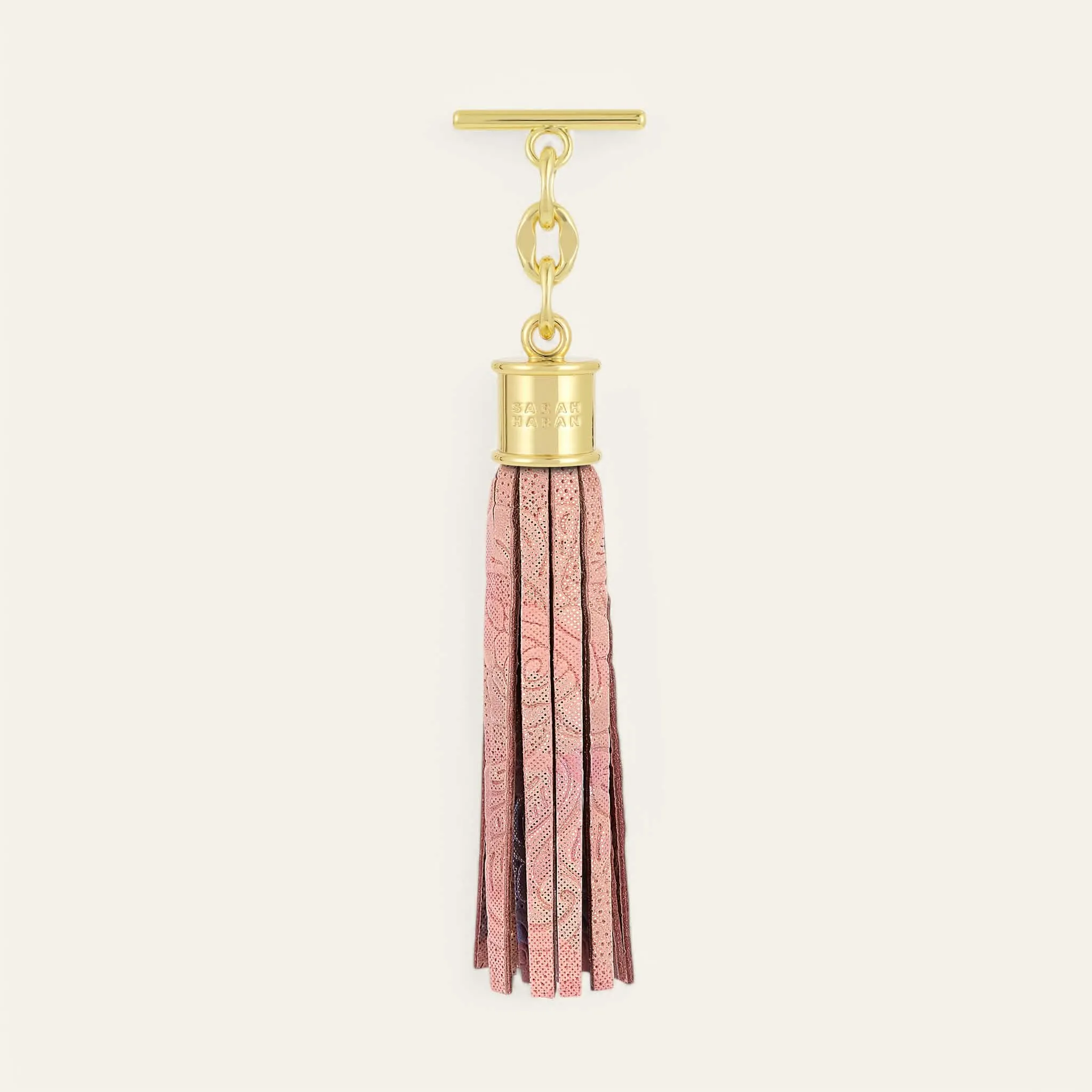 Capsule Tassel | Garden of Roses with Gold hardware