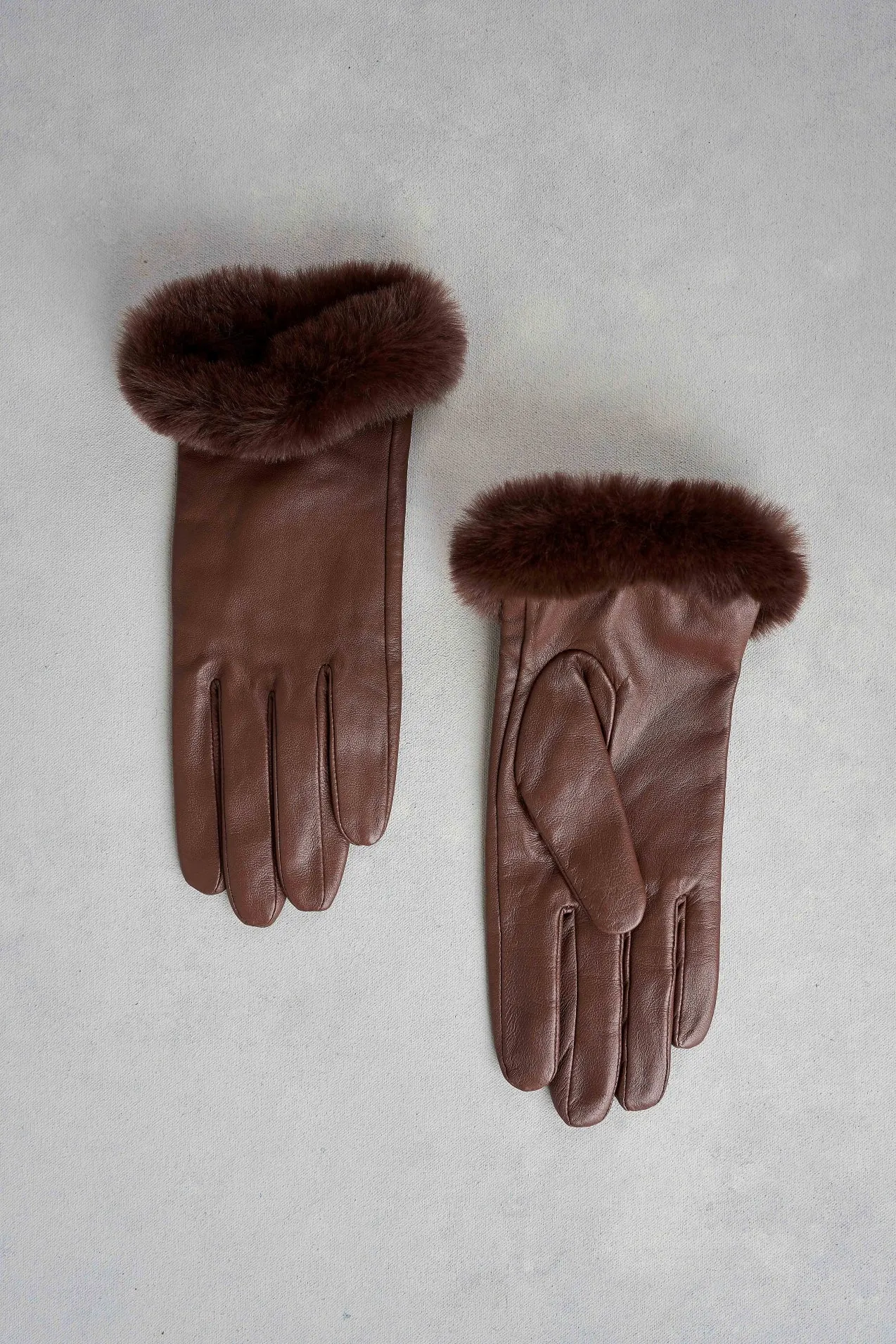 Chocolate Leather Gloves
