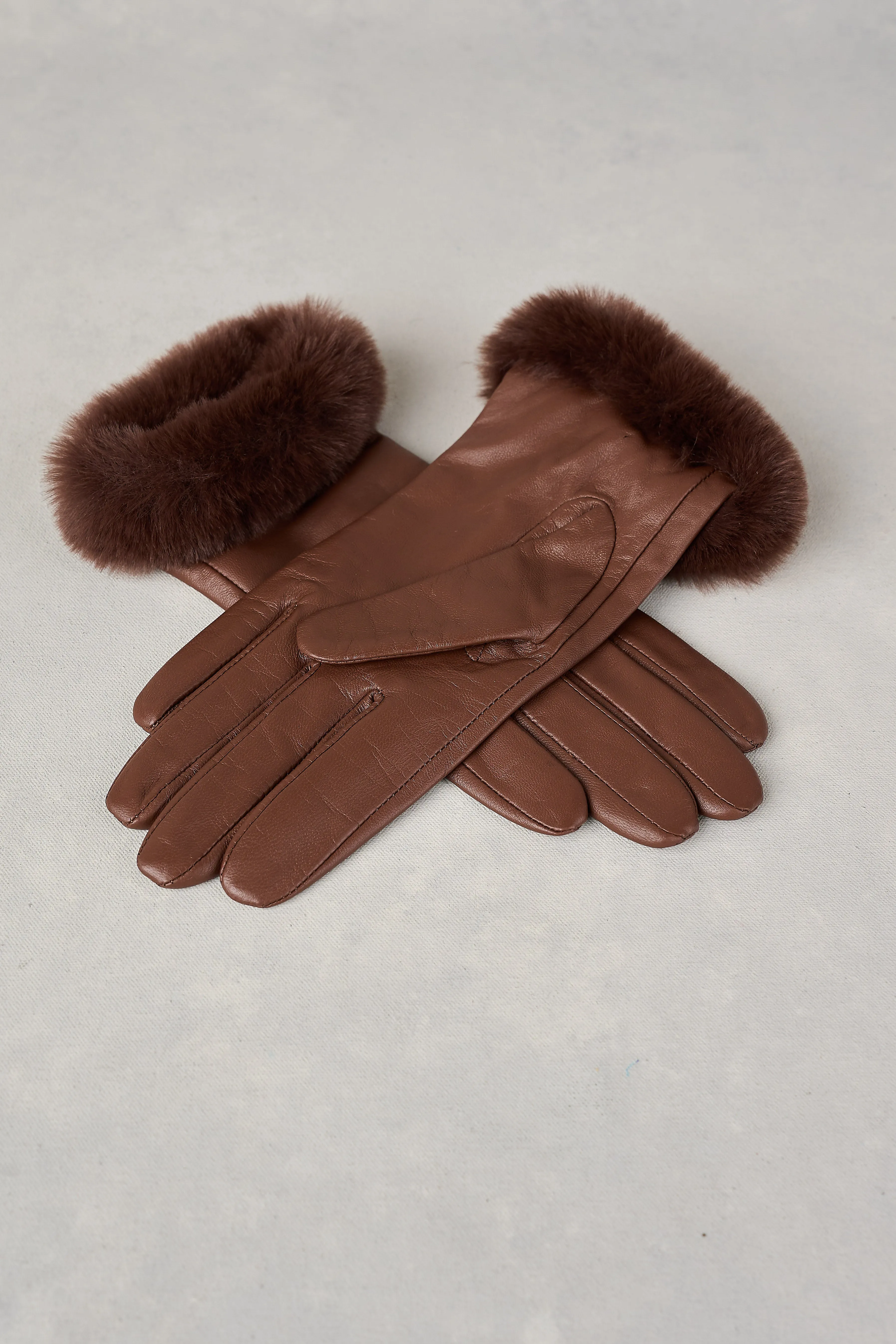 Chocolate Leather Gloves