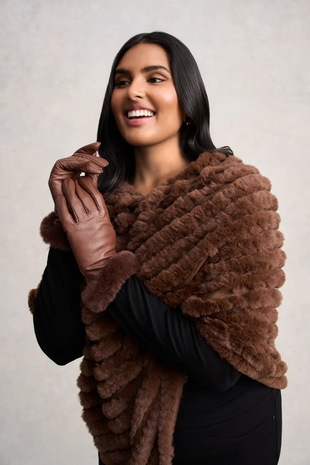 Chocolate Leather Gloves