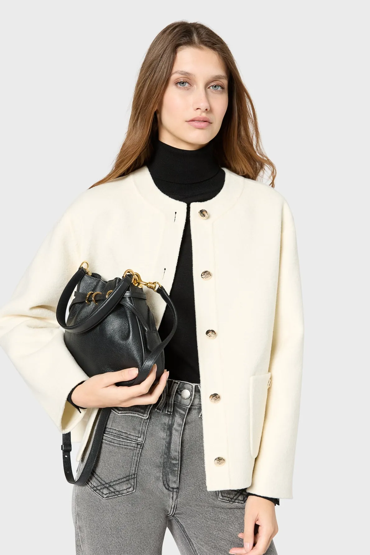 Coat Soraya Dbm15b008 Ecru