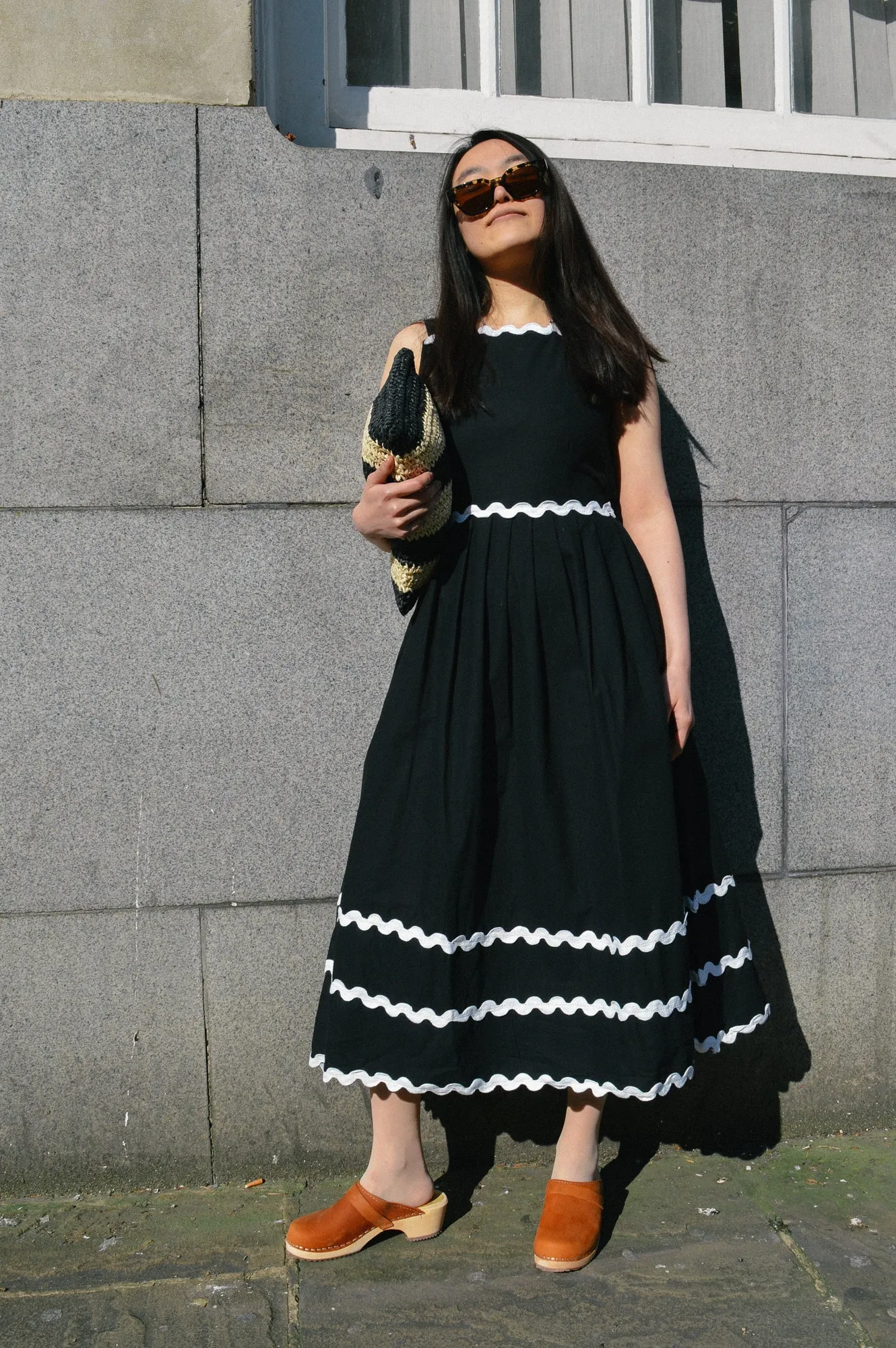 Compania Fantastica Black Midi Dress