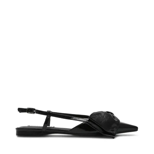 Dazzled Flat Shoe BLACK LEATHER