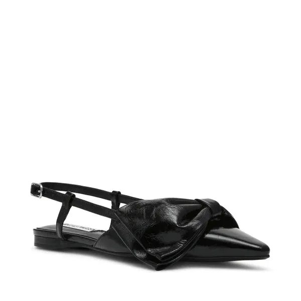 Dazzled Flat Shoe BLACK LEATHER