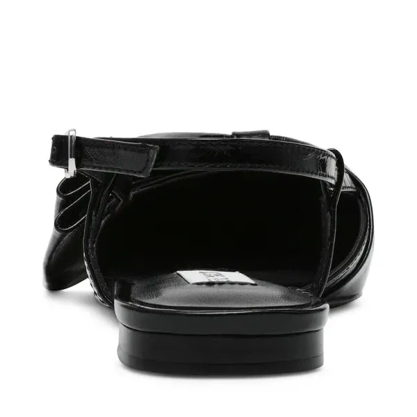 Dazzled Flat Shoe BLACK LEATHER