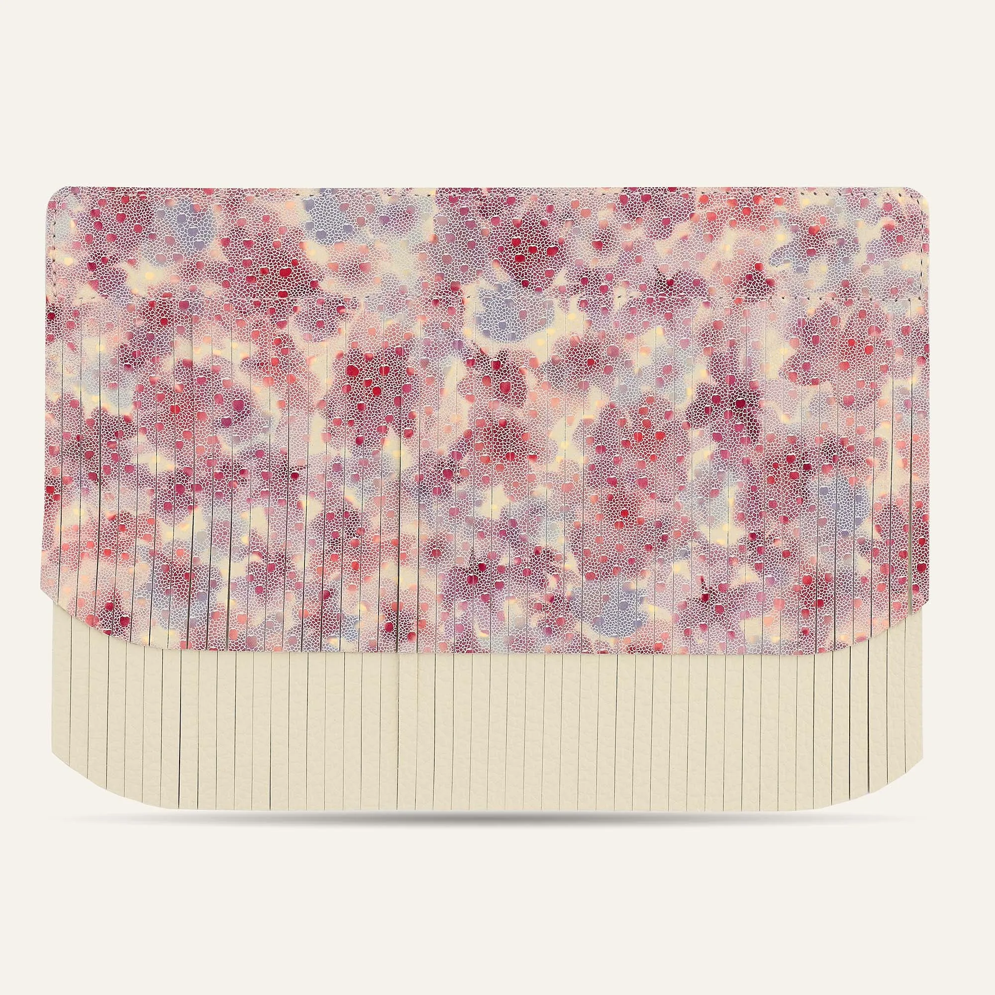 Deco Fringing | Cherry Blossom Cream with Silver hardware