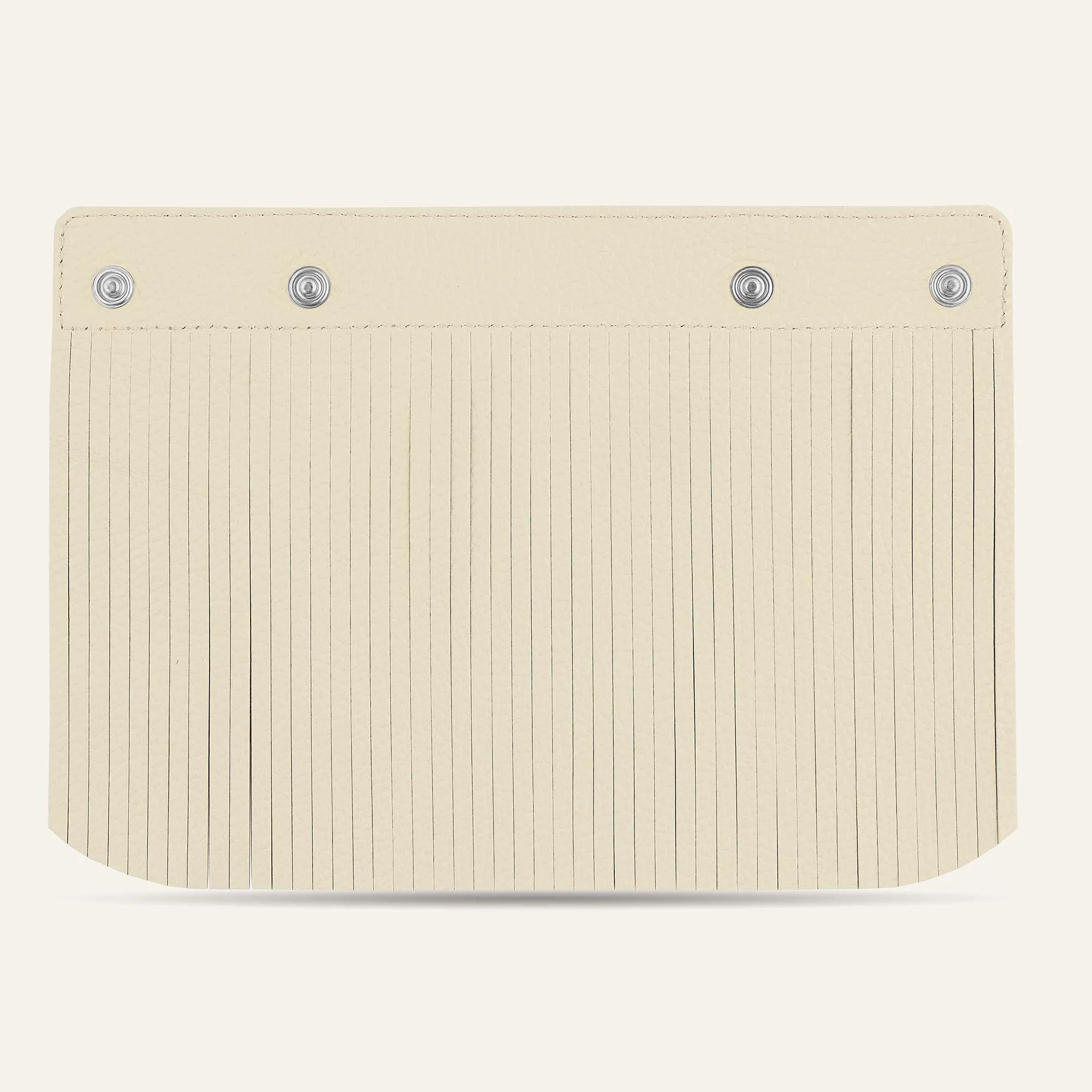 Deco Fringing | Cherry Blossom Cream with Silver hardware