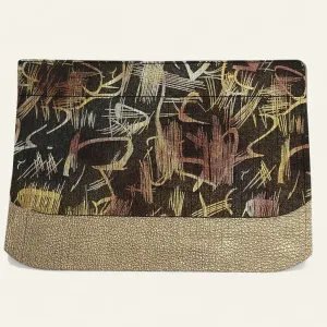 Deco Fringing | Japanese Gardens Shimmer Metallic Gold with Silver hardware