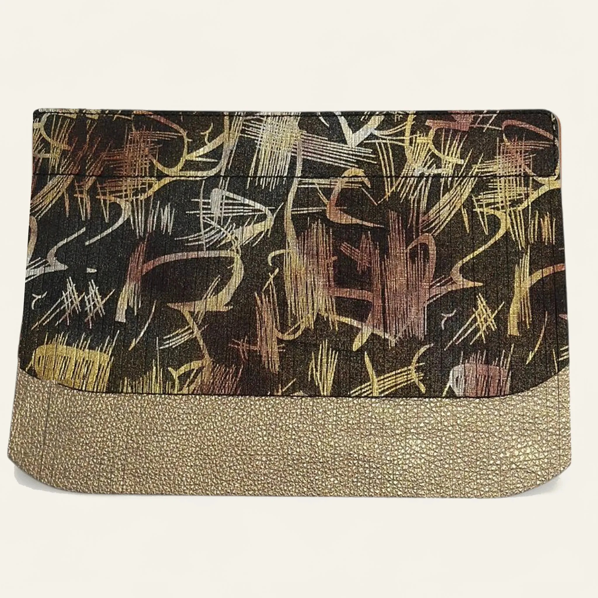 Deco Fringing | Japanese Gardens Shimmer Metallic Gold with Silver hardware
