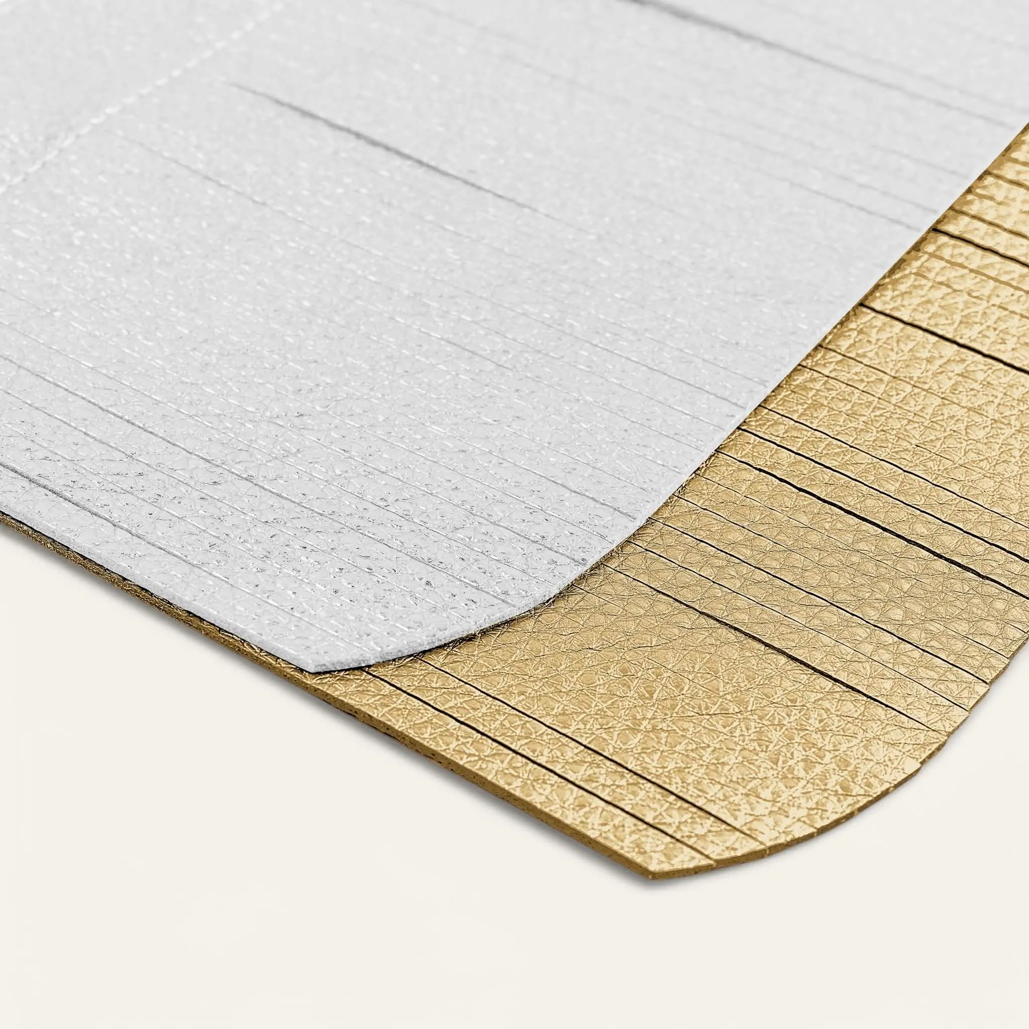 Deco Fringing | Soft Metallic Silver Shimmer Metallic Gold with Silver hardware