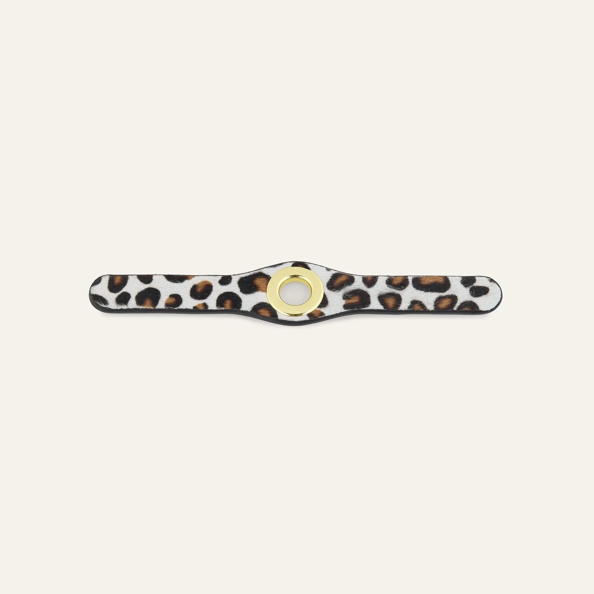 Deco Mini | Leopard Cream with Gold hardware