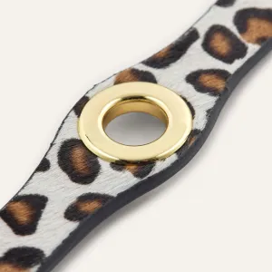 Deco Mini | Leopard Cream with Gold hardware