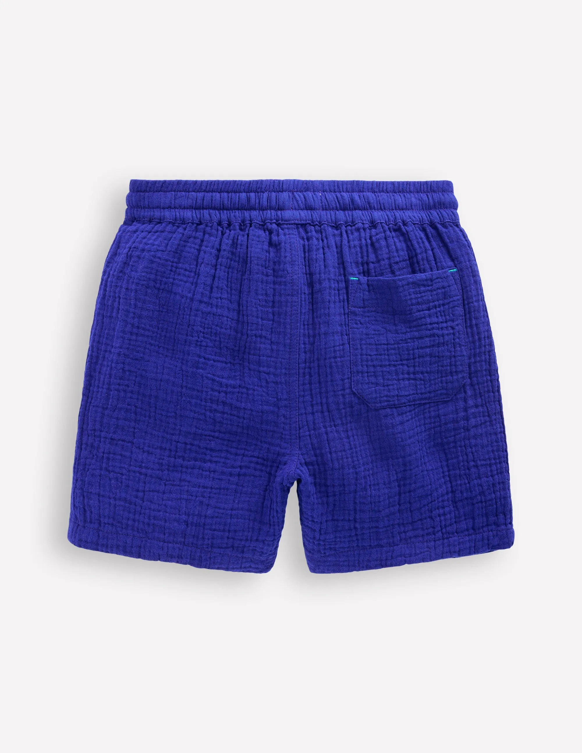 Double Cloth Shorts-Bright Blue