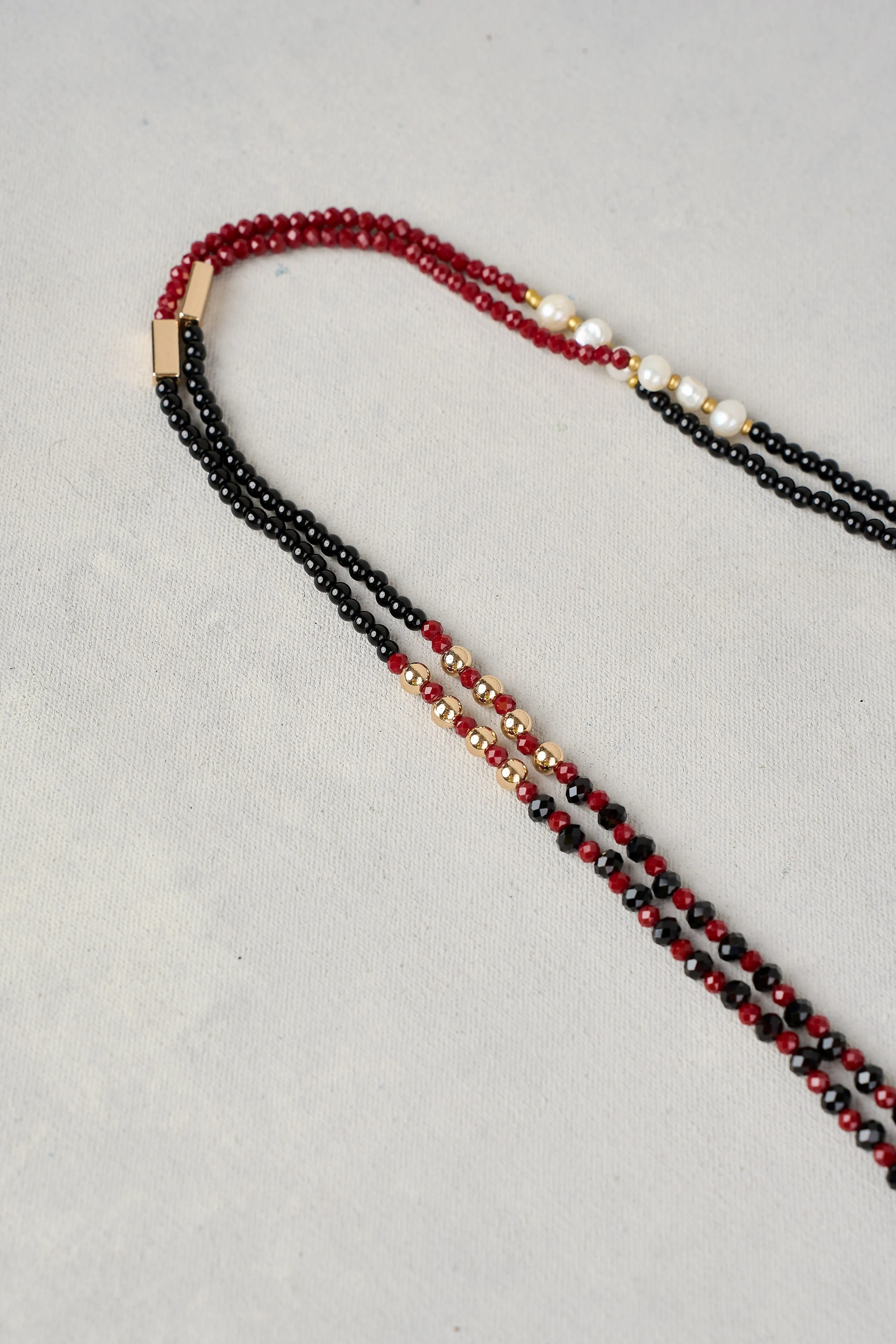Double Layer Necklace - Multicolour