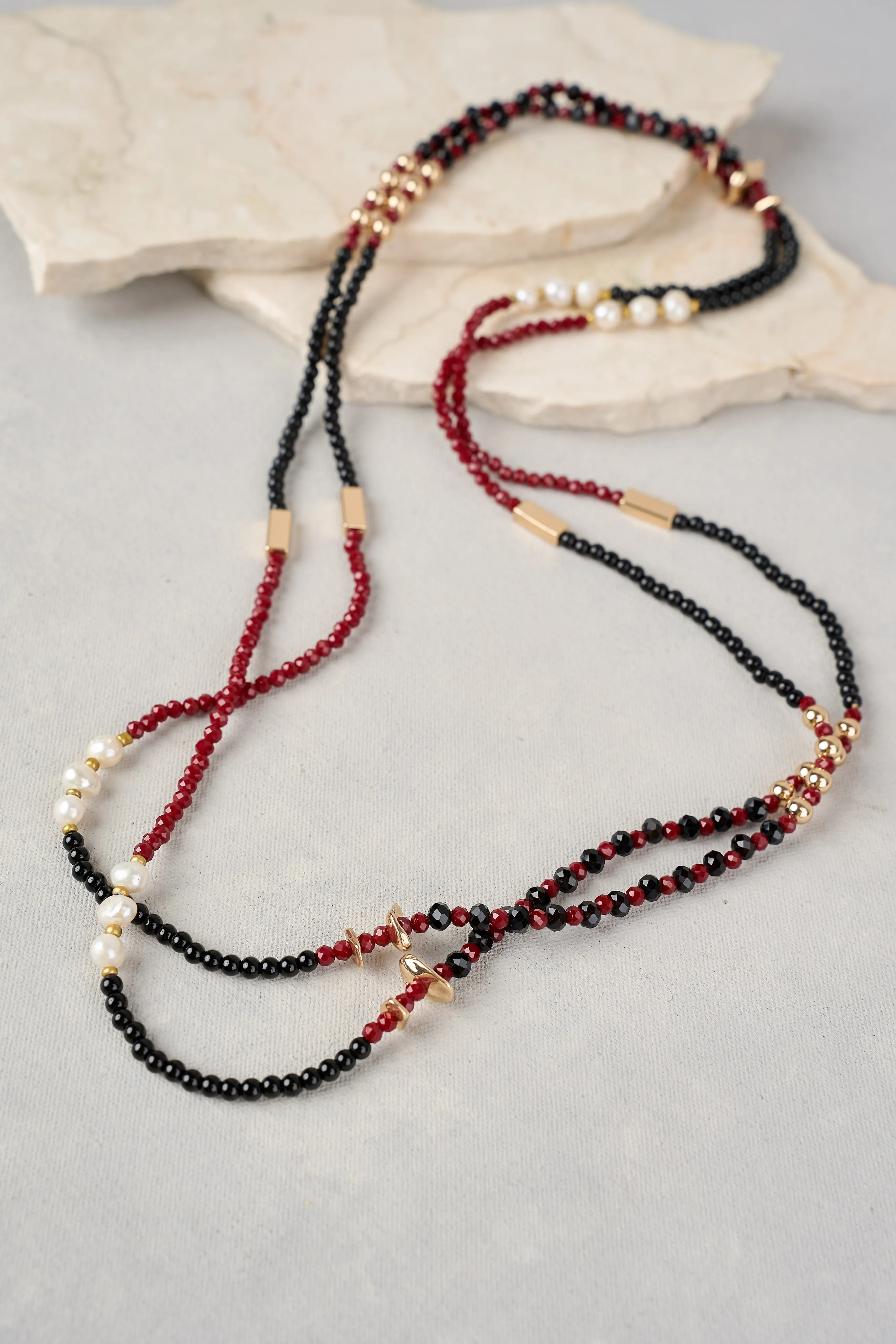 Double Layer Necklace - Multicolour