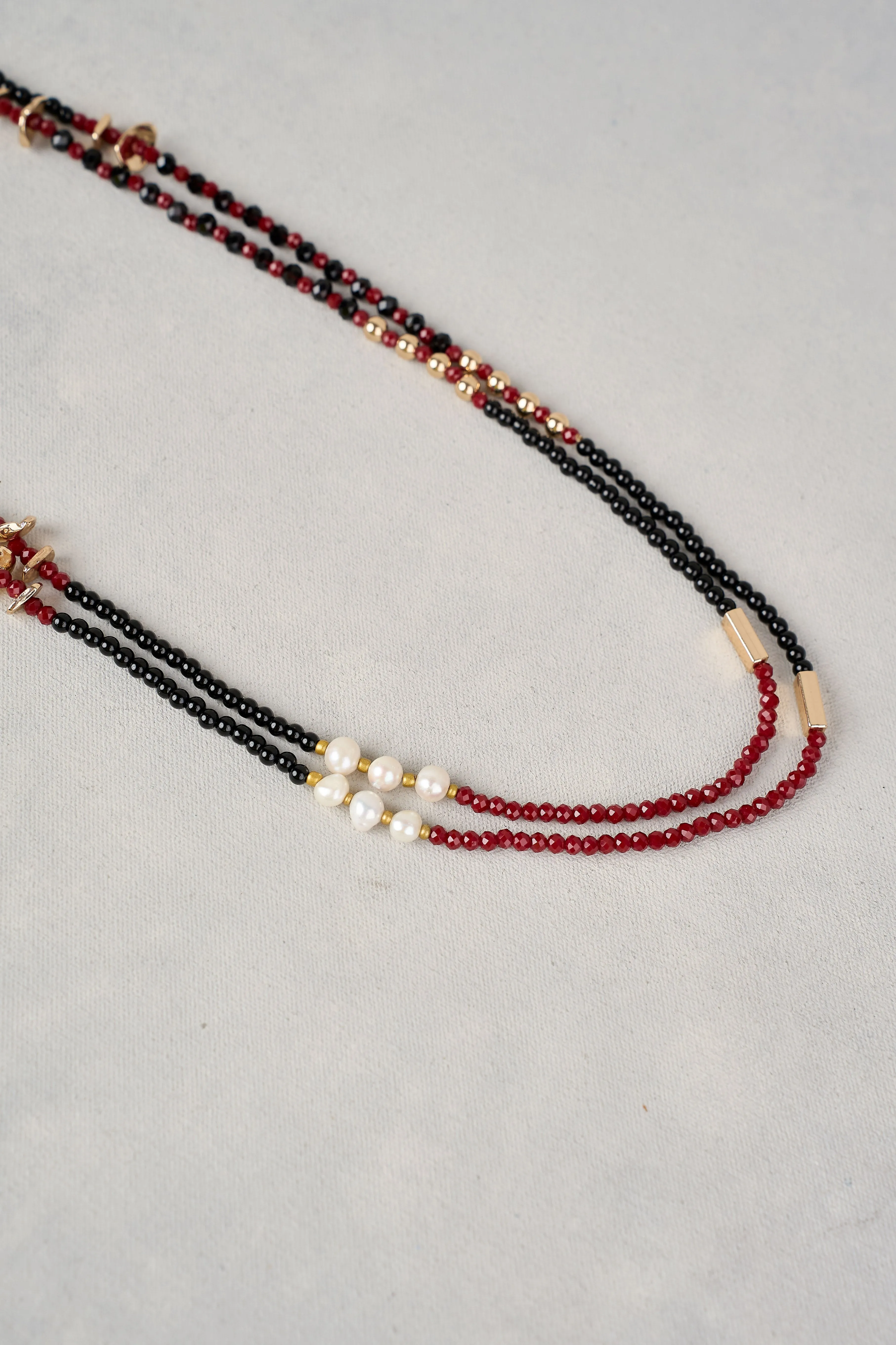 Double Layer Necklace - Multicolour