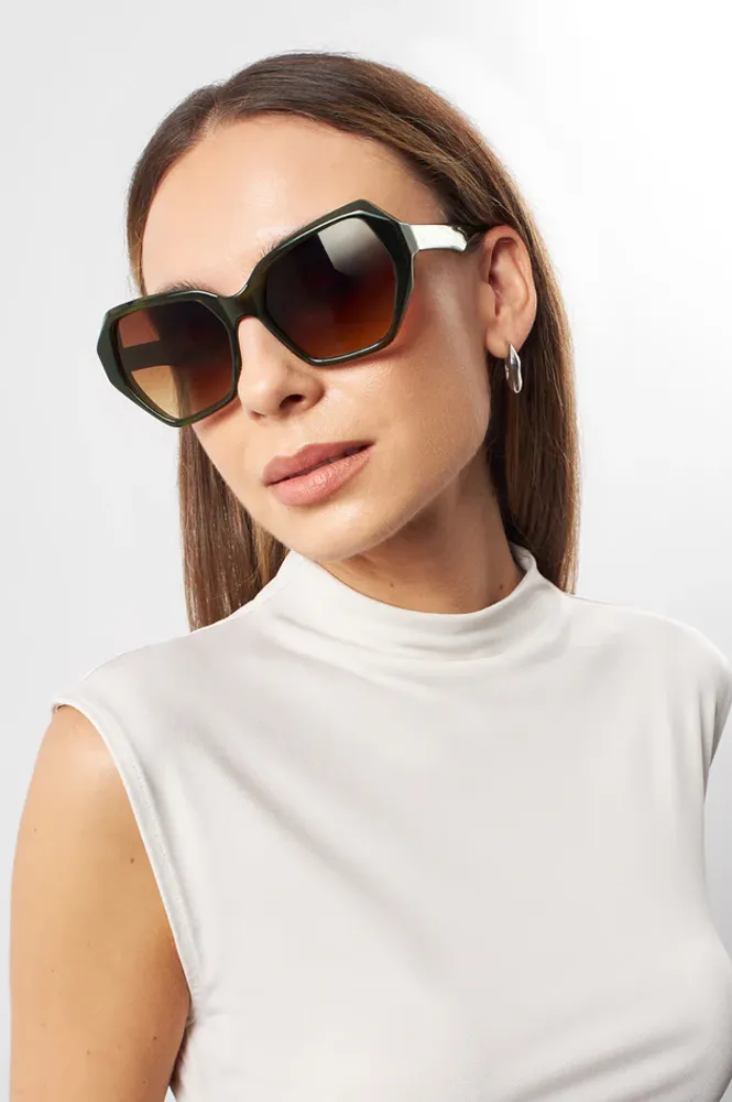 Eco Shades Lucia Olive Sunglasses