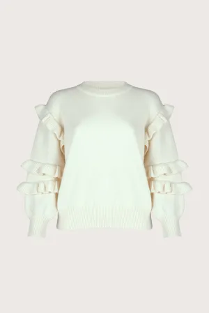 Flamenco Sweater - Feminine Ruffled Design