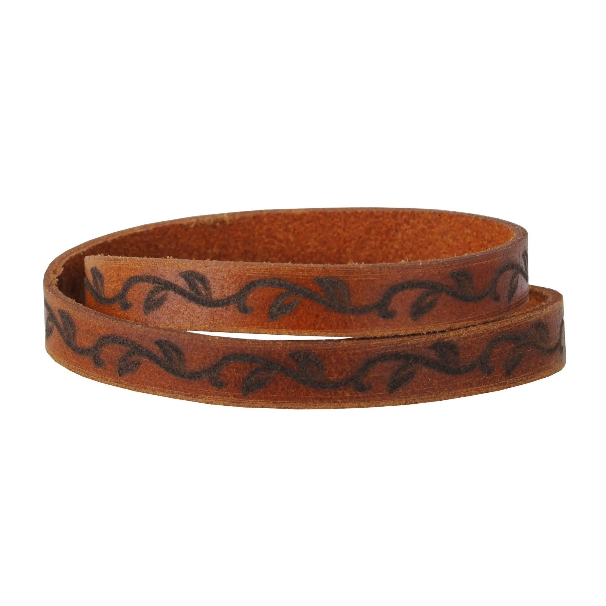 Floral Double Wrap Cross Bracelet
