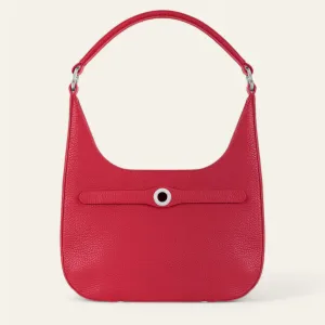 Florence Shoulder Bag | Pillarbox Red with Silver hardware