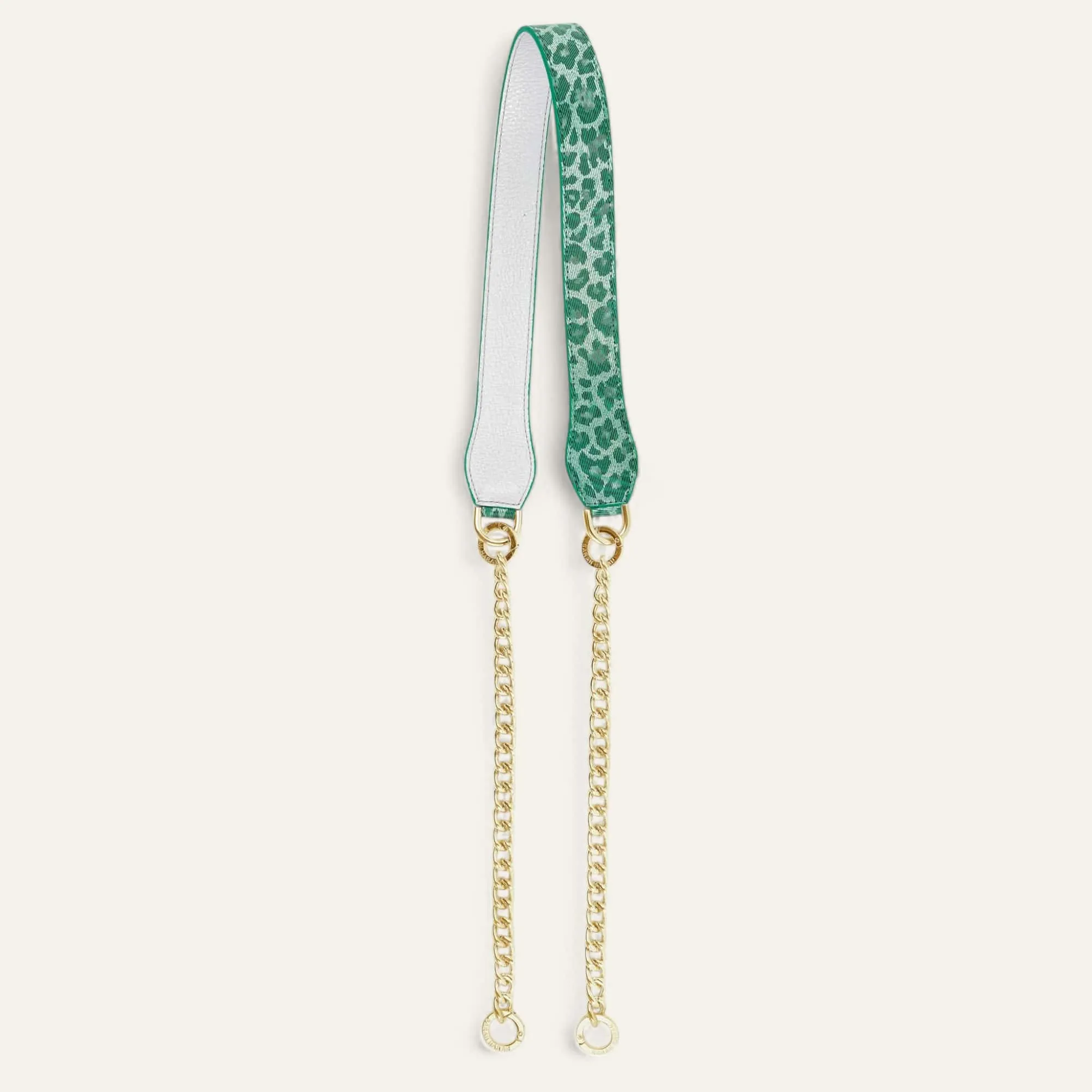 Gemini Strap | Caribbean Dreams Soft Metallic Silver with Gold hardware