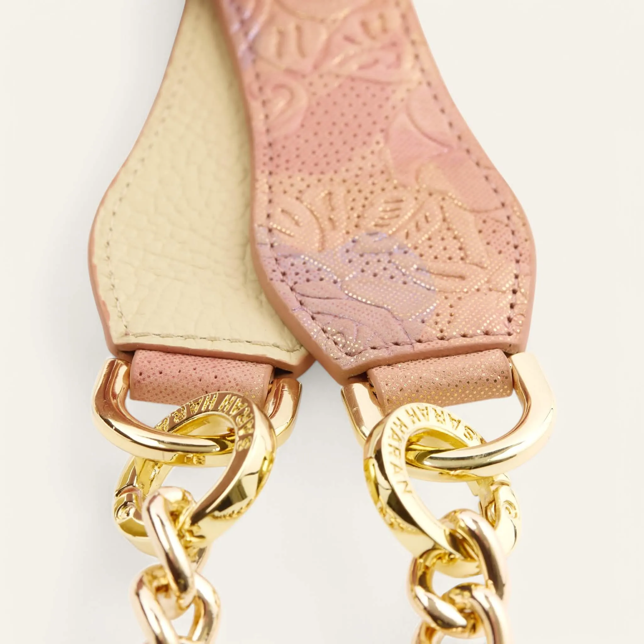 Gemini Strap | Garden Of Roses Cream with Gold hardware