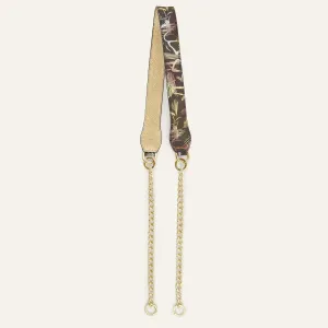 Gemini Strap | Japanese Gardens Shimmer Metallic Gold with Gold hardware