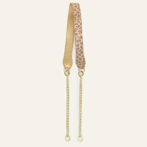 Gemini Strap | Zanzibar Dreams Shimmer Metallic Gold with Gold hardware