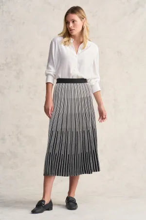 Gradual Stripe Skirt - Gradual Stripe