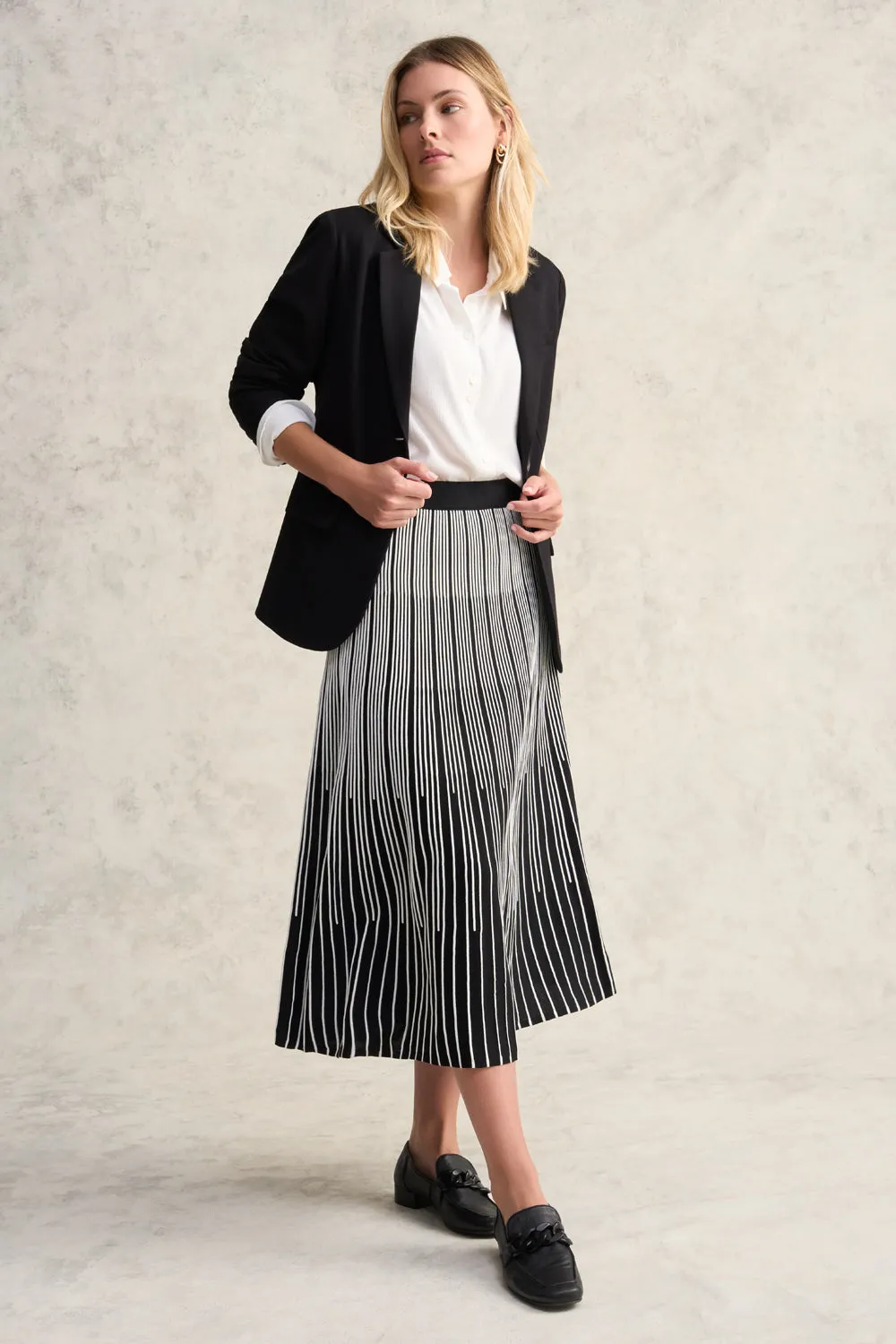 Gradual Stripe Skirt - Gradual Stripe