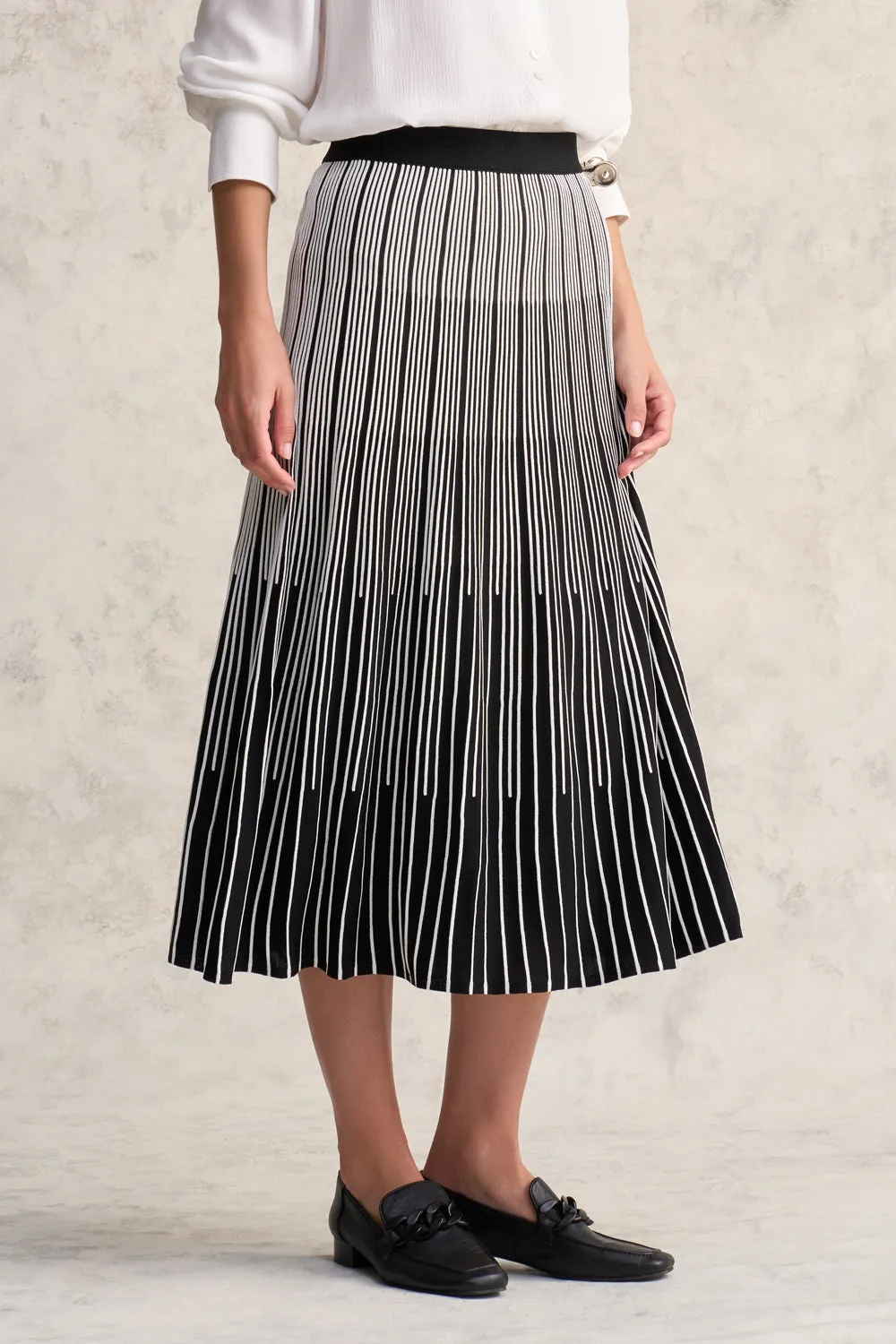Gradual Stripe Skirt - Gradual Stripe